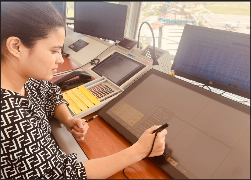 ATC Officers Operating the EFS Interface