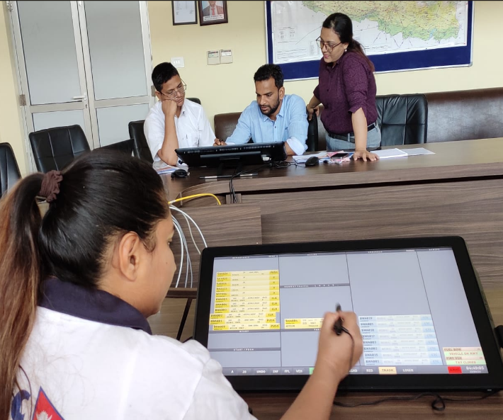 ATC Officers Operating the EFS Interface